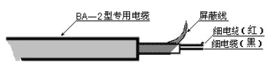 瀝青超聲波液位計電纜線說明圖